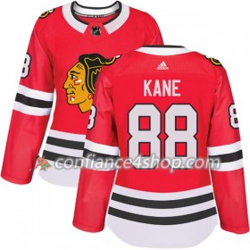 Adidas Maillot de Hockey Chicago Blackhawks Patrick Kane 88 2017-2018 Rouge Authentic - Femme